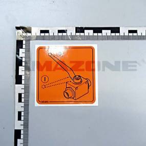 Folie Kugelhahnstellung (Me965) Amazone ME965