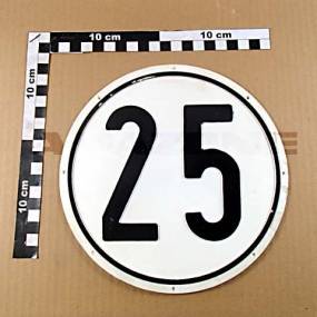 Schild 25 Km Amazone 0592700