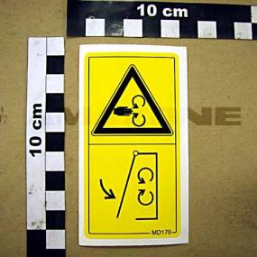 Folie Schutzeinrichtung Maschine Schlie. Amazone MD170