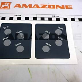 Folie Einstellung Schnittbreite Gross Cayros (Me1333) Amazone