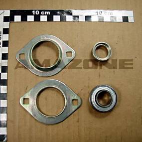 Spannlager M. Gehaeuse 2-Loch 204 Ina Amazone CE049