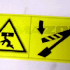 Folie Hubzylindersicherung Warnbildzeichen Amazone MD081