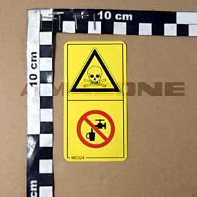 Folie Vergiftungsgefahr Kein Trinkwasser Warnbildzeichen (Md224) Amazone