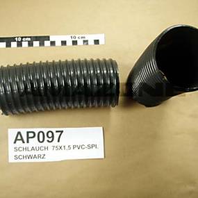 Schlauch 76X3,5 Schwarz Pvc-Spirale Amazone AP097