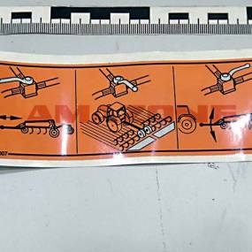 Folie Hahnstellung Deichsel Cenius / Catros (Me1007) Amazone