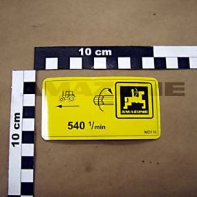 Folie 540 1/Min Amazone MD116