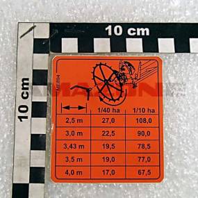 Folie Abdrehzahl Ad03 Amazone ME894