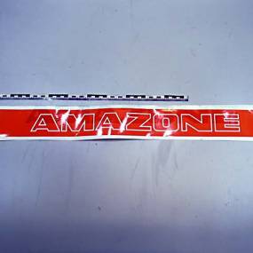 Folie Flaeche Orange M. Amazone-Schriftzug Weiss MF924