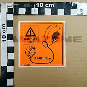 Folie Geblaesedrehzahl Condor (Me856) Amazone ME856