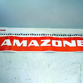 Folie Amazone-Schriftzug Weiss Flaeche Orange (Mf1101) Amazone