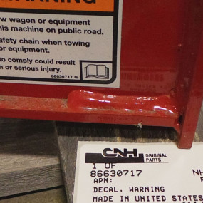 Aufkleber, Warnung Case 86630717