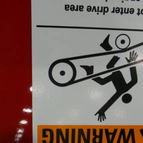 Aufkleber, Warnung (181597A1) Case