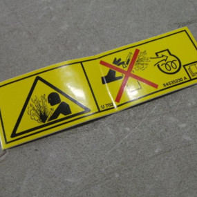 Aufkleber, Gefahrg Case 84535230