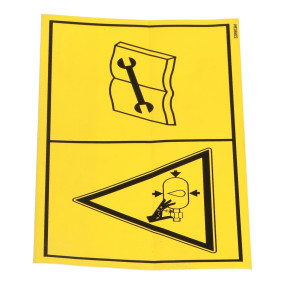 Aufkleber, Achtung Case