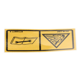 Aufkleber, Achtung Case 87745977