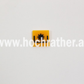 Symbol für Heckzapfwellenschalter - Gelb Case