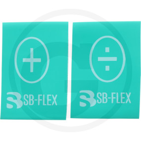 Schlauchkennzeichnung Grun +/-  Granit