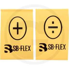 Schlauchkennzeichnung Gelb +/-  Granit