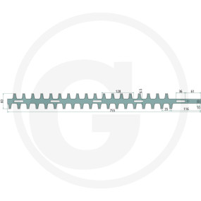 Heckenscherenmesser Granit 13287004