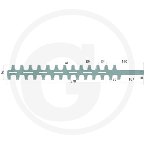Heckenscherenmesser Granit 13287013