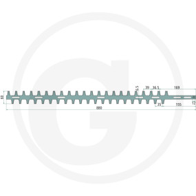 Heckenscherenmesser Granit 13287015