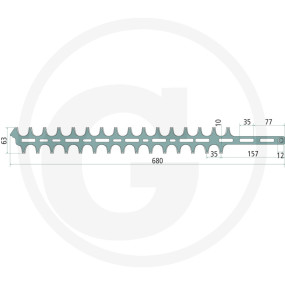 Heckenscherenmesser Granit 13287019