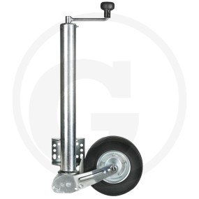 Automatik-Stuetzrad mit Flansc Granit