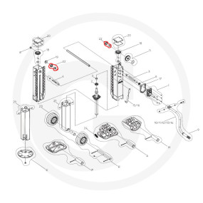 Lager Anschraubplatte Granit