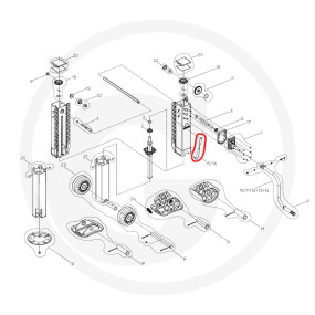 Kurbelhalter (260) Granit