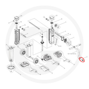 Griffhülse für Kurbel Granit