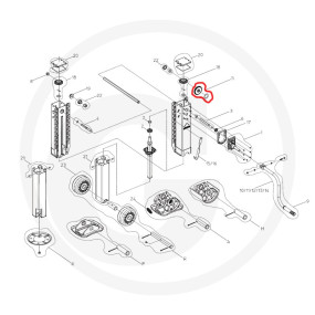 Zahnrad Groż mit Scheibe Granit