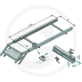 Hilfsrahmen 710Mm Verzinkt Granit