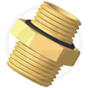 Doppelstutzen mit O-Ring U. 24 Granit