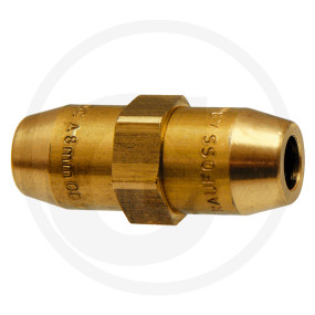 Schnellverbinder Gerade (8 X 1,0 Rohr) Granit