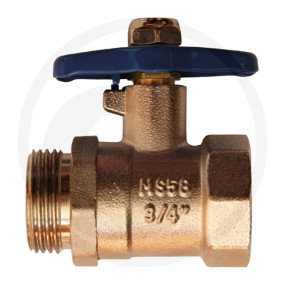 Kugelventil,Ms,Ag G3/4''Xig G3/4'',Kurze Granit