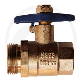 Kugelventil,Ms,Ag G3/4''Xig G1/2'',Kurze Granit