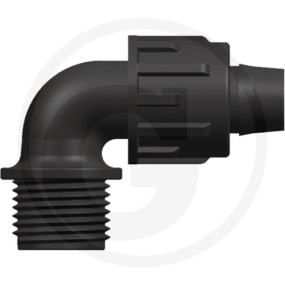 90 Grad Dripline Winkel Ag 16Mm X 1/2'' Granit