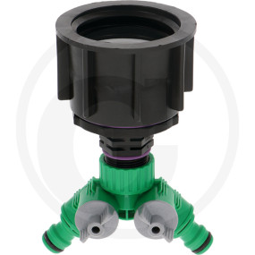 Ibc Adapter, M. 2-Wege-Ventil Granit