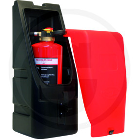 Feuerloescherkasten Rot / Schw Granit