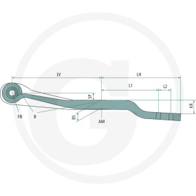 Lenkerfeder 1 Lage Pf.saf31490 Granit 28820047