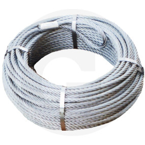Forstseil 8Mm,100M mit Schlaufe Granit 32270470
