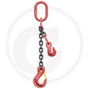 1-Strang Kettengehaenge, Gk 8, Granit