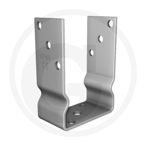 Pfostenträger 121Mm, mit Balkenauflage Granit