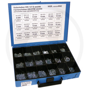 Sortiment Federscheiben/Faeche Granit