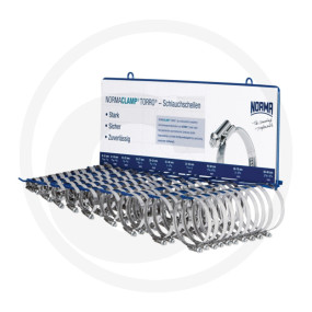 Ve100 Schlauchschellen Display Granit