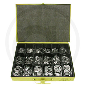 Sort. Al-Dichtringe,Din7603,1600-Tlg Granit 500100400