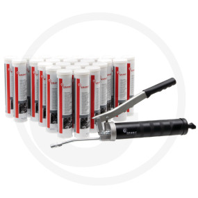 Set Profi-Fettpresse + 24 Mehrzweckfett Granit