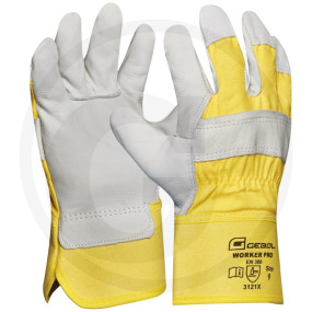 Vollleder-Handschuh Gr÷Że 10 Granit