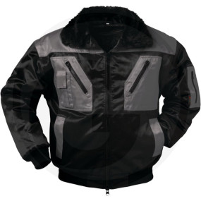 Pilotjacke Schwarz/Grau Gr. M Granit