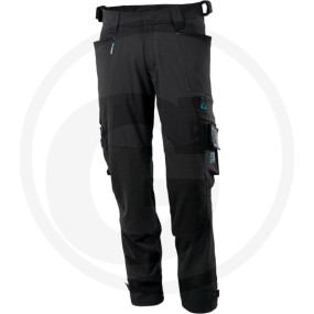 Hose mit Knietaschen Schwarz 8 Granit